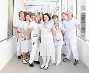 Das Team des Hol- und Bringdiensts am Krankenhaus Braunau.