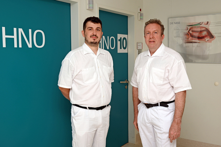 Oberarzt Dr. Erdely und Primar Dr. Dominik Wild