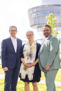 Geschäftsführer Mag. Johann Minihuber, ehemalige Wertevorständin Petra Stelzer und Mag.  Daniel Neuböck