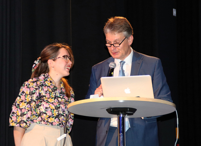 OÄ Dr. Francesca Salvatore und Prim. Univ. Prof. Dr. Johann Auer.